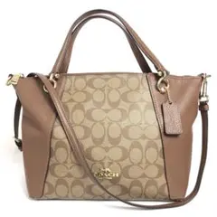 【美品】COACH コーチ 2WAYトートバッグ ハンドバッグ シグネチャー
