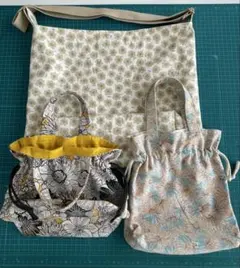 中古ハンドメイドバッグ3点