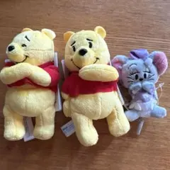 プーさんぬいぐるみ2体　TOM and JERRY