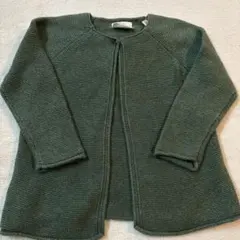 ZARA キッズ カーディガン グリーン 98cm