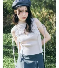 トップス ANDMARY Shirring ribbon camisole AM1371 Shirring ribbon camisole - メルカリ