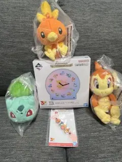 ポケモン 一番くじ 30周年記念 A賞、ポッチャマ、キモリ、ゼニガメ、I