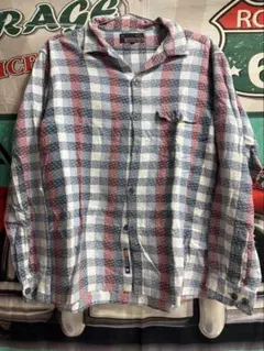 【美品】VANS チェック柄 長袖シャツ