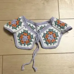 【使用数回】ベビーつけ襟 かぎ針編み ハンドメイド