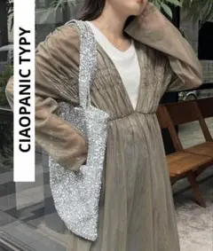 チャオパニックティピー　ダブルチュール2WAYワンピース　セール　新品　着回し