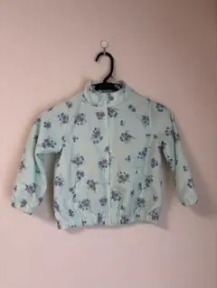 花柄ミントグリーンジャケット 110cm