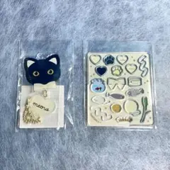 FUKUYA(フクヤ)　黒猫　ホワイト2点セット