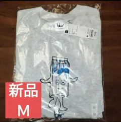 ジーユー Tシャツ ブラー blur ミルク MILK Мサイズ