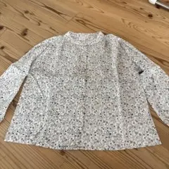 花柄長袖シャツ 綿100%