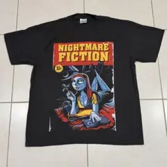 最終セールL★Hanes製★ナイトメアー×パルプフィクション★ムービーTシャツ黒