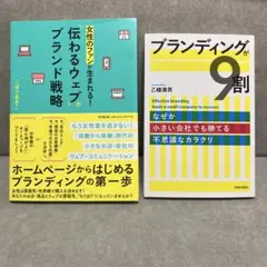 【セット】① 女性 伝わるウェブのブランド戦略②ブランディングが9割
