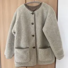 HUG O WAR ベージュ リバーシブルコート