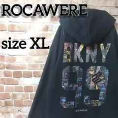 ROCAWERE ロカウェア　 ジップアップパーカー BKNY99　黒　XLのサムネイル