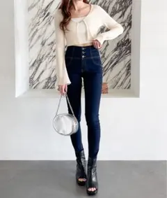 【Heather】ISKOスキニージーンズ ハイウエスト