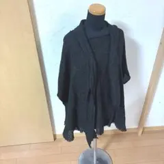織物作家　ハンドメイド　ポンチョ　ケープ