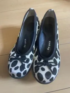 Re:getA ヒョウ柄リボンパンプス