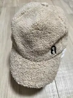 ベージュボアキャップ