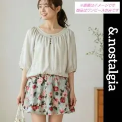 ♥️ &.nostalgia ♥️ ワンピース 膝丈ワンピース 七分袖ワンピースのサムネイル
