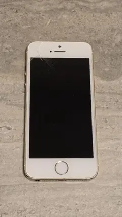 【ジャンク品】iPhone 5s ゴールド 画面ひび割れあり