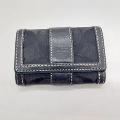 COACH キーケース　黒　シグネチャー