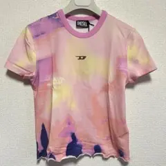 あいみょん着用 DIESEL スパンコール フローラル Tシャツ Sサイズ