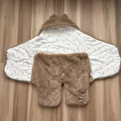 piccolo おくるみ 50-70cm ブラウン　くま