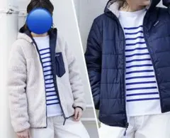 美品☆Patagonia リバーシブル中綿ボアジャケット キッズXL 男女兼用