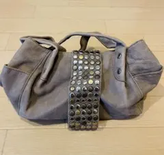 TRES スタッズ付きグレー ハンドバッグのサムネイル