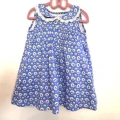 Mialy Mailノースリーブ花柄ワンピース ブルー 110cmのサムネイル