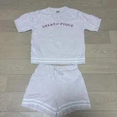 美品　ジェラピケ スムーズィーロゴジャガードプルオーバー＆ショートパンツセット