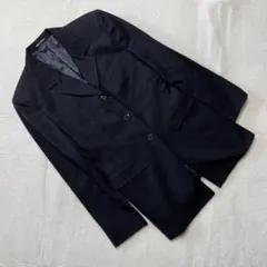 COMME CA DU MODE ストライプ ジャケット ブラック シンプル