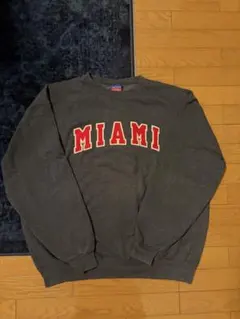 【チャンピオン】マイアミ カレッジスウェット XL チャコールグレー