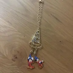 ディズニー ファンタジア ミッキー バッグチャーム キーホルダー 魔法使い
