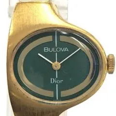 149 稼働 Christian Dior BULOVA 時計 手巻き Wネーム Christian Dior - 149 稼働 Christian Dior BULOVA 時計 手巻き W