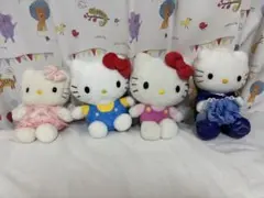 【美品✨】ハローキティ ぬいぐるみ 4体セット　まとめ売り　サンリオ