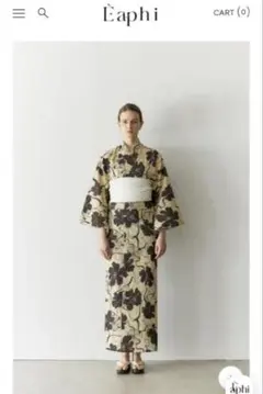 Eaphi botanical motif yukata 浴衣 新品・未使用 - メルカリ