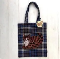 新品　松尾ミユキ　レクタングル トート　maron 猫　ねこ　ネコ　キャットのサムネイル