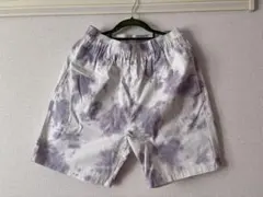 白紫マーブル柄ショートパンツ Sサイズ