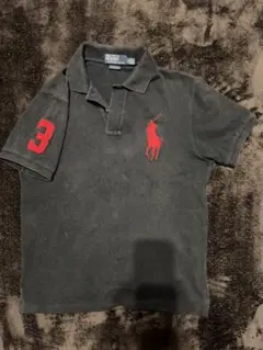 Polo by Ralph Lauren 黒ポロシャツ M ビッグポニー