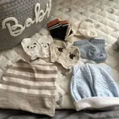 ベビー靴下・ミトン・帽子セット