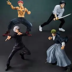 新品未開封4点 呪術廻戦 宿儺 乙骨 五条悟 禪院直哉 フィギュア