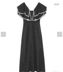 スナイデル パイピング フリル ワンピース グレー サイズ2