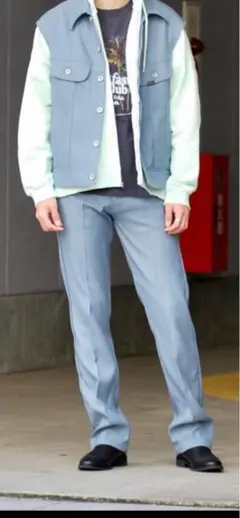 DAIRIKU SLIM LEG FLASHER PRESSED PANTS27のサムネイル