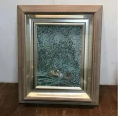 本物の蝶の羽を使用して制作された大変珍しい「蝶画」作品です 魚の絵