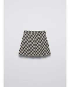 ZARAキッズ チェックボックスプリーツスカート13-14歳 1165/809