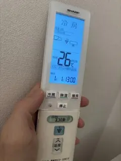 SHARP エアコン用リモコン 本体　ホルダー付のサムネイル
