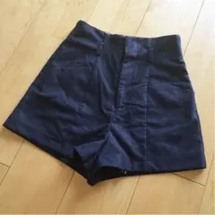 【rienda】シンプル ハイウエスト ショートパンツ