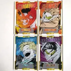 ヒロアカ ステータスカードコレクション ホークス＆イレイザー＆エンデヴァー＆物間