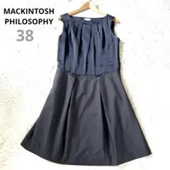 Mサイズ 38 マッキントッシュフィロソフィー ワンピース 異素材 ドッキング