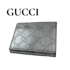 GUCCI グッチ GGシマレザー ブラウン カードケース 名刺入れ - メルカリ
